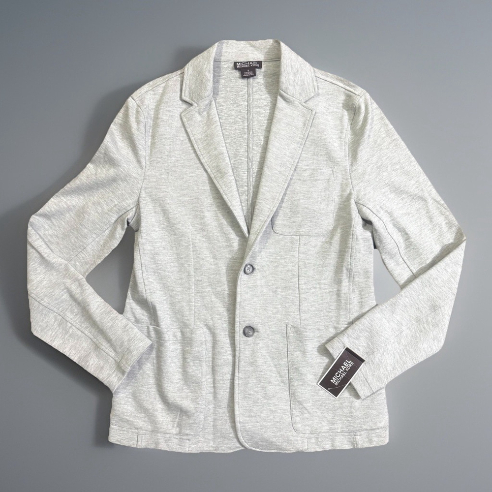 NWT Michael Kors Heather Grey Sport Blazer Jacket Size:S Cotton Blend MSRP:$129